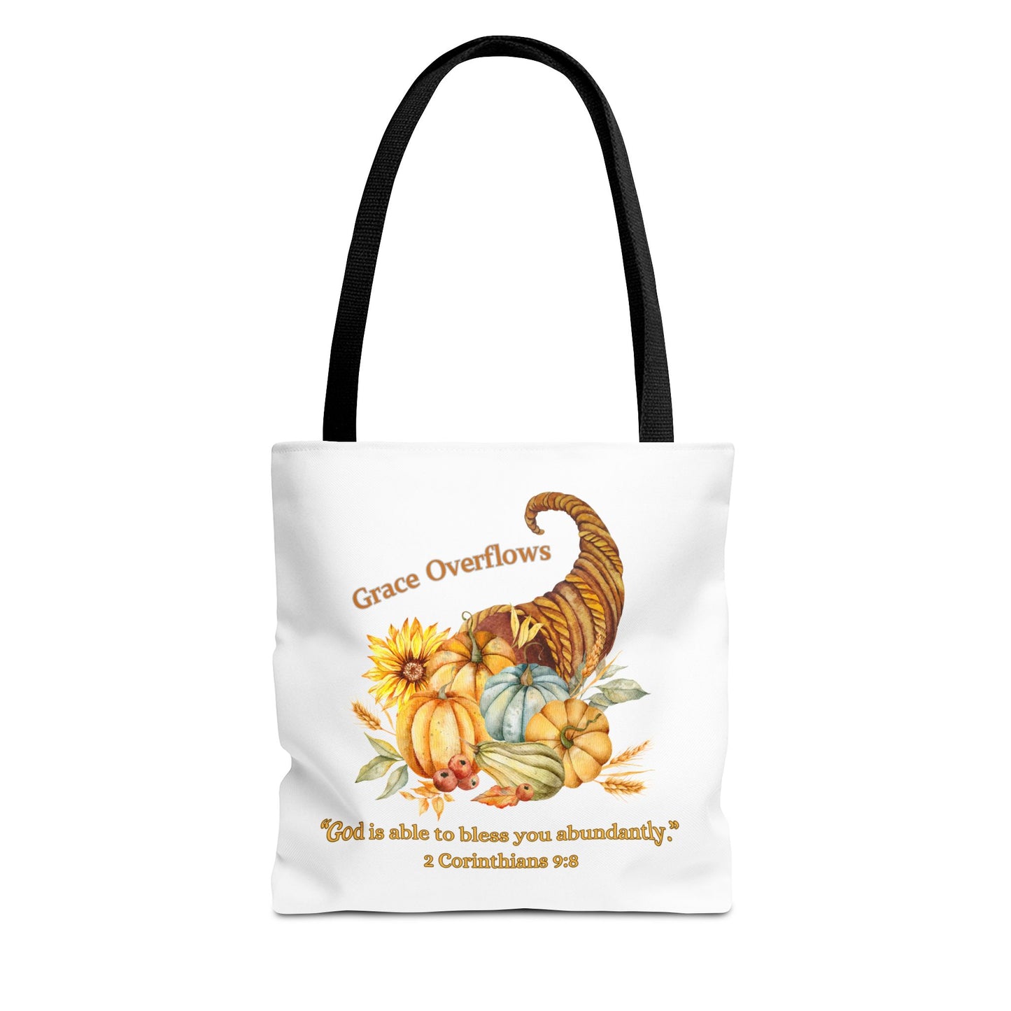 Cornucopia of Blessings Tote Bag – 2 Corinthians 9:8