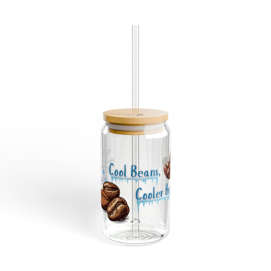 Cool Beans Sipper Glass, 16oz