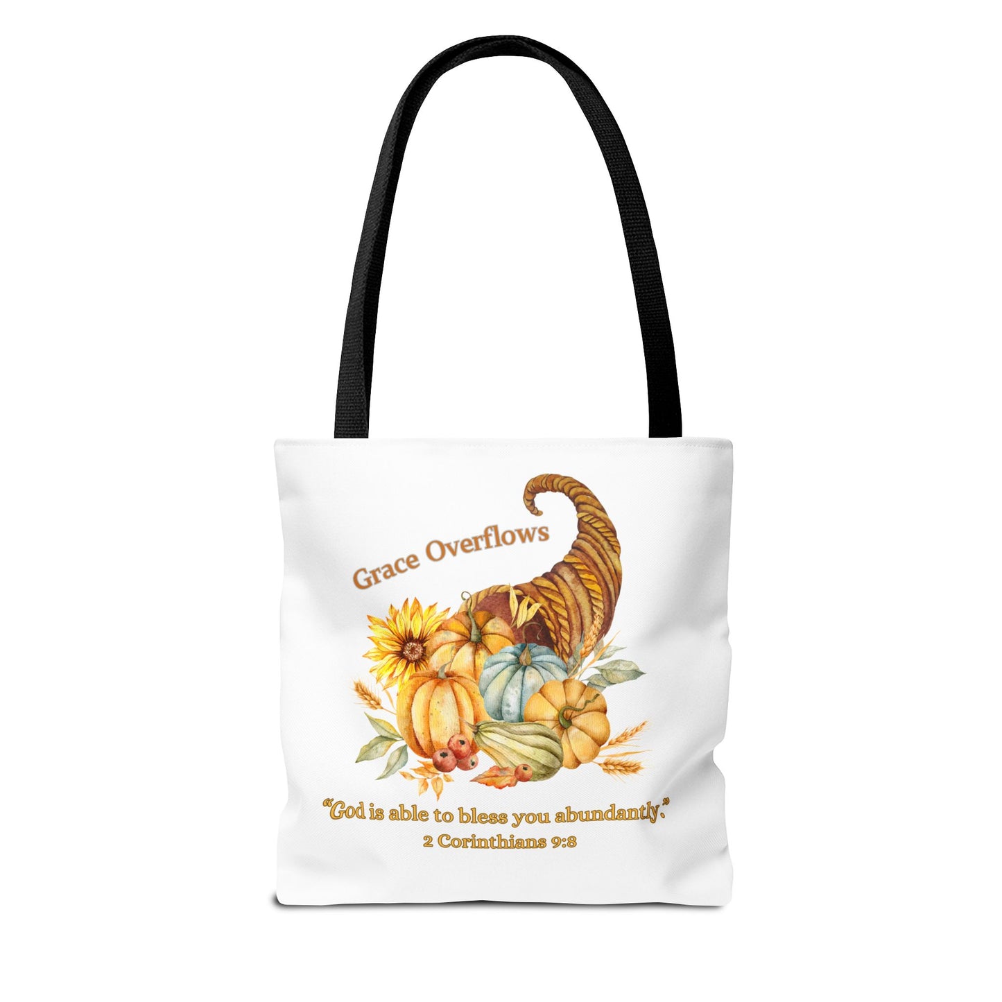 Cornucopia of Blessings Tote Bag – 2 Corinthians 9:8