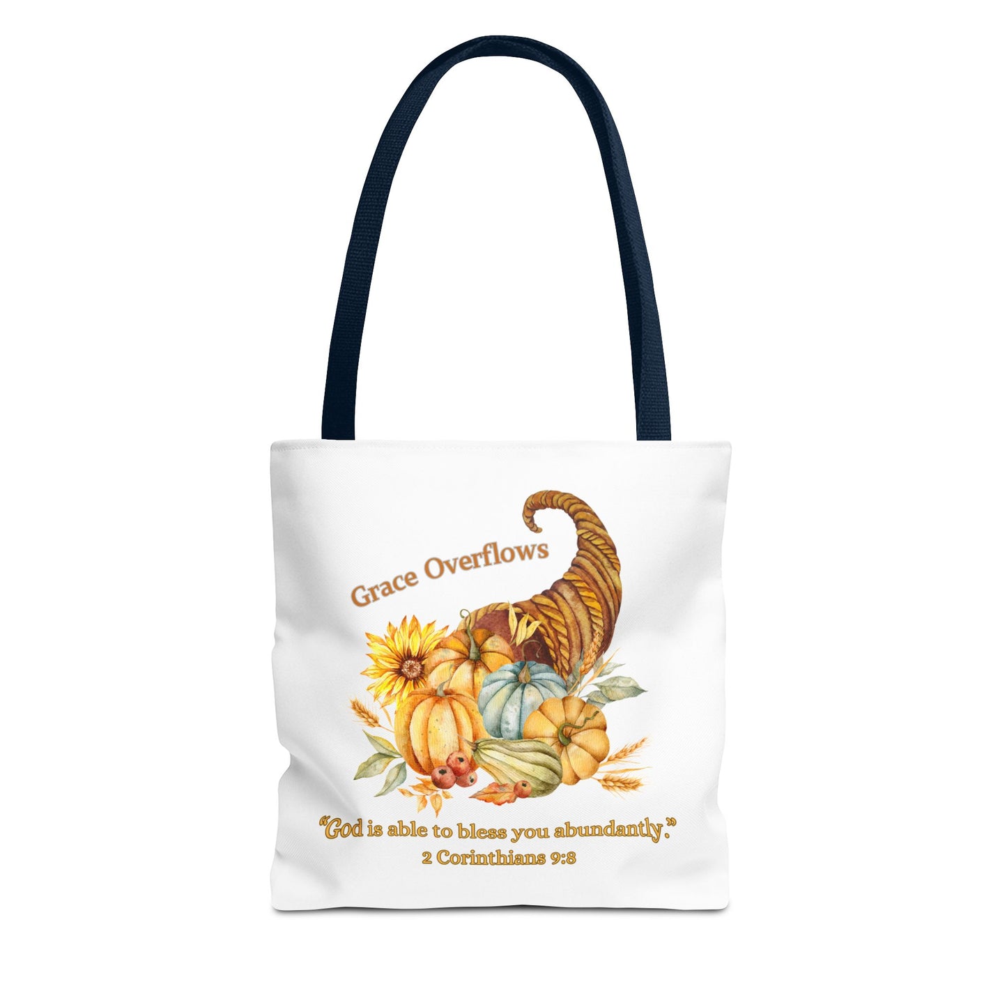 Cornucopia of Blessings Tote Bag – 2 Corinthians 9:8